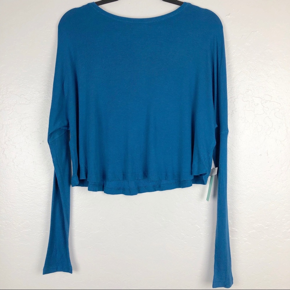 Abound From Nordstrom Long Sleeve Top Size S Blue - Picture 2 of 6